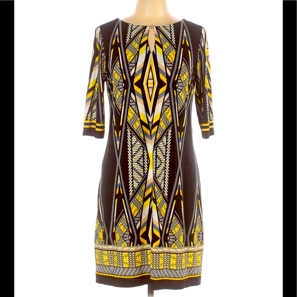 - Sandra Darren Sheath dress. Beautiful patt…